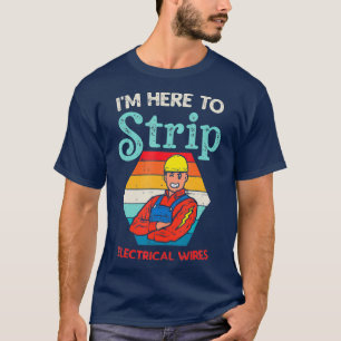 Hier om grappige elektricien elektrische stroom te t-shirt