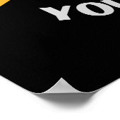 Hier om je donder te sturen poster (Hoek)