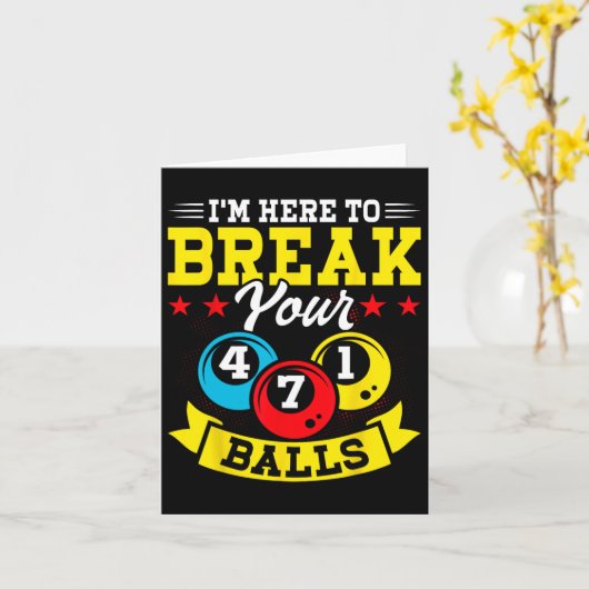 Hier om je leven te breken kaart (Gele Bloem)