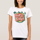 Hier om Kerstmis te verslaan T-shirt (Voorkant)
