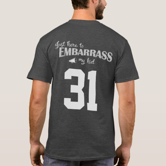 Hier om mijn kind te vernederen t-shirt (Achterkant)