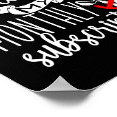 Hier om mijn maandelijkse Sticker te annuleren Poster (Hoek)