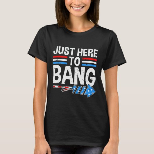Hier om Shirt vuurwerk te vieren 4e (Voorkant)