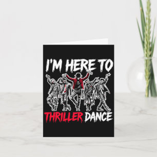 Hier om te dansen Funny Halloween Zombie Feest Pre Kaart