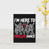 Hier om te dansen Funny Halloween Zombie Feest Pre Kaart (Gele Bloem)