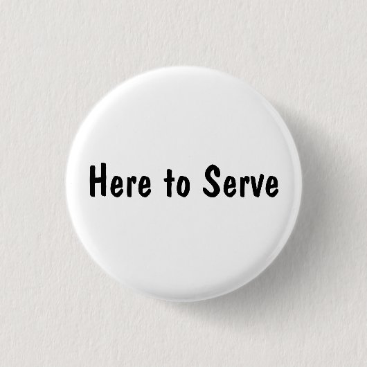 Hier om te dienen ronde button 3,2 cm (Voorkant)