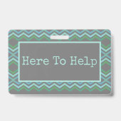 Hier om te helpen badge (Achterkant)