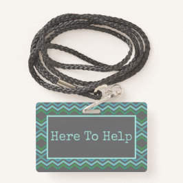 Hier om te helpen badge