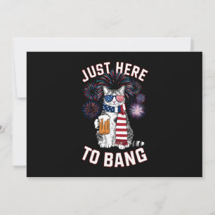 Hier om USA-vlag bier kattenliefhebber 4 juli te f Kaart