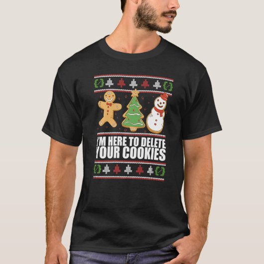 HIER OM UW COOKIES Ugly Web Developers Co. TE VERW T-shirt (Voorkant)