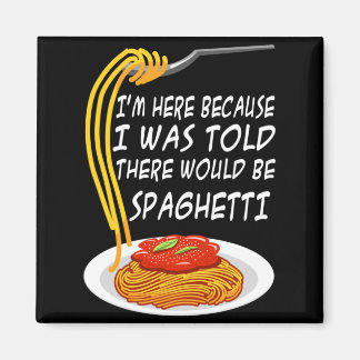 Hier Omdat Er Gezegd Werd Dat Er Spaghetti Zou Zij Magneet