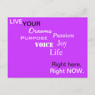 HIER. OP DIT MOMENT. Briefkaart