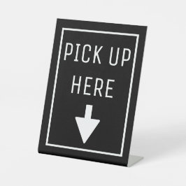 HIER OPHALEN RECLAMEBORD MET VOETSTUK