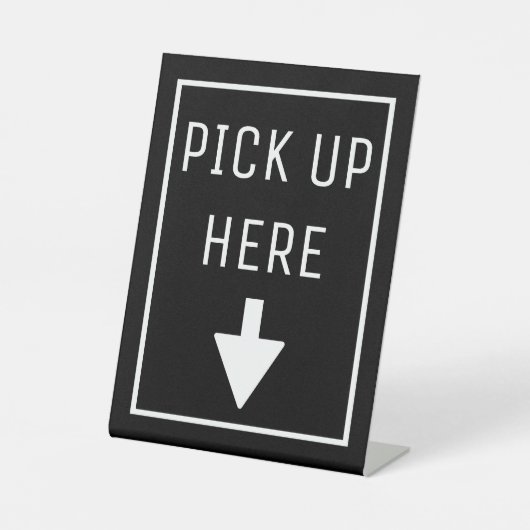 HIER OPHALEN RECLAMEBORD MET VOETSTUK (Voorkant)