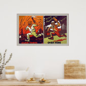 Hier over ~ Hier ~  Wereldoorlog 1 Poster (Keuken)