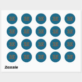 Hier Ronde Sticker (Vel)