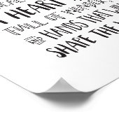 Hier slaapt een meisje met een hoofd vol dromen en poster (Hoek)