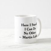 Hier sta ik Martin Luther Koffiemok (Voorkant rechts)