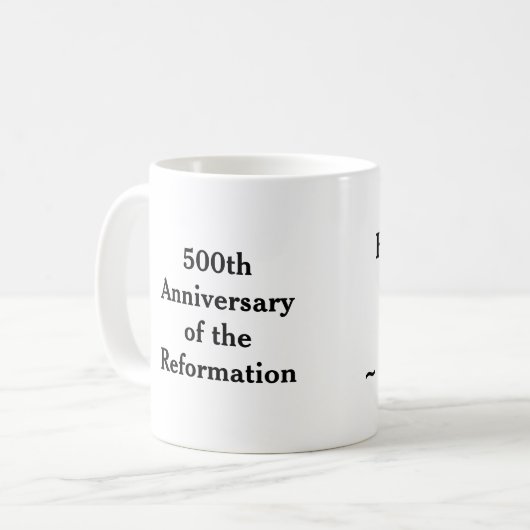 Hier sta ik Martin Luther Koffiemok (Voorkant links)