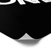 Hier vandaag Gone Tomato Funny Veggie Pun Dark BG Poster (Hoek)