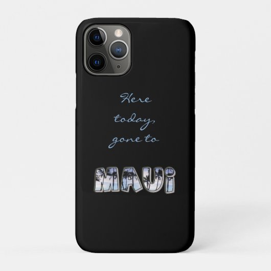 Hier vandaag naar Maui Case-Mate iPhone Case (Achterkant)