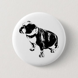 Hier, Vast Ronde Button 5,7 Cm