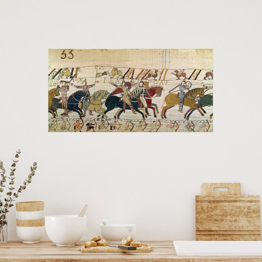 Hier vechten de Fransen Poster (Keuken)