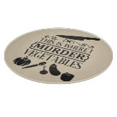 Hier vermoord ik groenten, Glass Snijplank (Hoek)