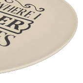 Hier vermoord ik groenten, Glass Snijplank (Hoek)