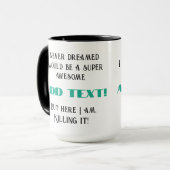 Hier vermoord ik het - gepersonaliseerd mok (Voorkant links)