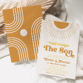 Hier vindt u de Son Co-Ed Baby Shower-uitnodiginge Kaart