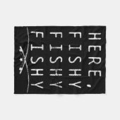 Hier vissen visser fleece deken (Voorkant (Horizontaal))
