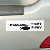 HIER...VISSERIJ BUMPERSTICKER (Op auto)