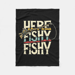 Hier Vist een visachtige grappige vis Fleece Deken