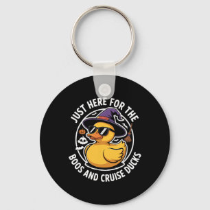 Hier voor Boos en Cruise Eenden Funny Halloween Ee Sleutelhanger