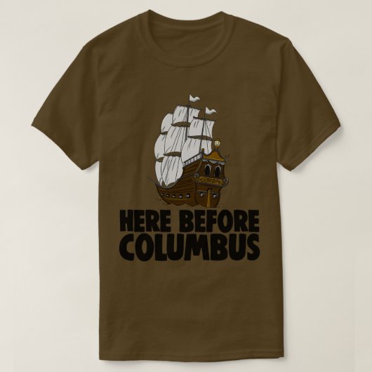 Hier voor Columbus T-shirt (Design voorkant)