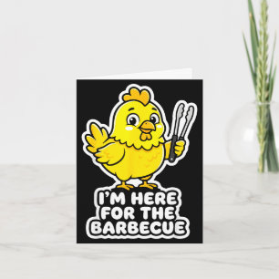 Hier voor de barbecue kip grappige voedsel grap hu kaart