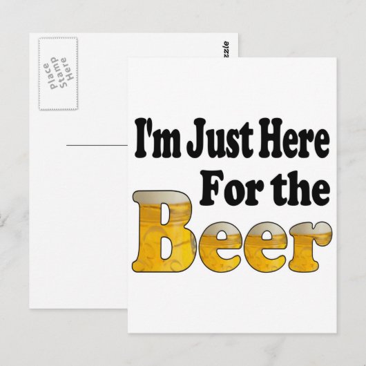 Hier voor de Beer Briefkaart (Voorkant / Achterkant)