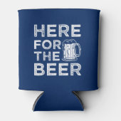 Hier voor de Beer grappig gezegde koelbox Blikjeskoeler (Voorkant)