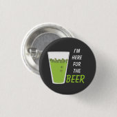 Hier voor de Beer, Pint o' Shamrocks Ronde Button 3,2 Cm (Voorkant /achterkant)