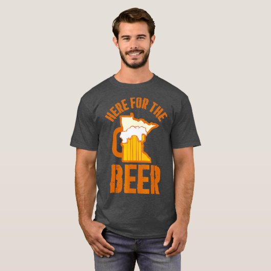 Hier voor de bier in het Shirt van Minnesota (Voorkant volledig)