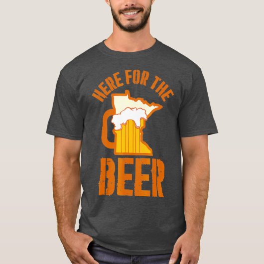 Hier voor de bier in het Shirt van Minnesota (Voorkant)