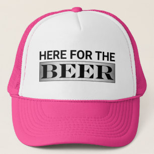 Hier Voor De Bier Trucker Hoed Pet