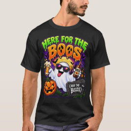 Hier voor de boegems en de drank grappige Hallowee T-shirt