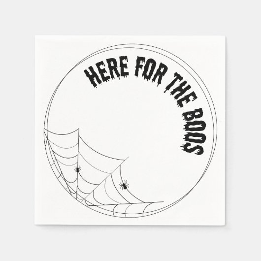 Hier voor de boeken Luxe servet - Halloween (Voorkant)