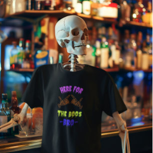 Hier voor de Boos, Bro Funny Halloween Party T-shirt