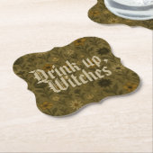 Hier voor de "Boos" Drink, heksen Kartonnen Onderzetters (Gekanteld)