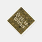 Hier voor de "Boos" Drink, heksen Servet (Hoek)