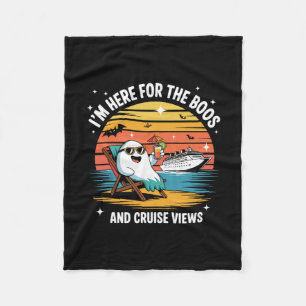 Hier voor de Boos en Cruise-uitzichten Halloween-f Fleece Deken