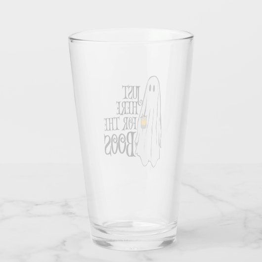 Hier voor de Boos Halloween Beer Glass Glas (Achterkant)